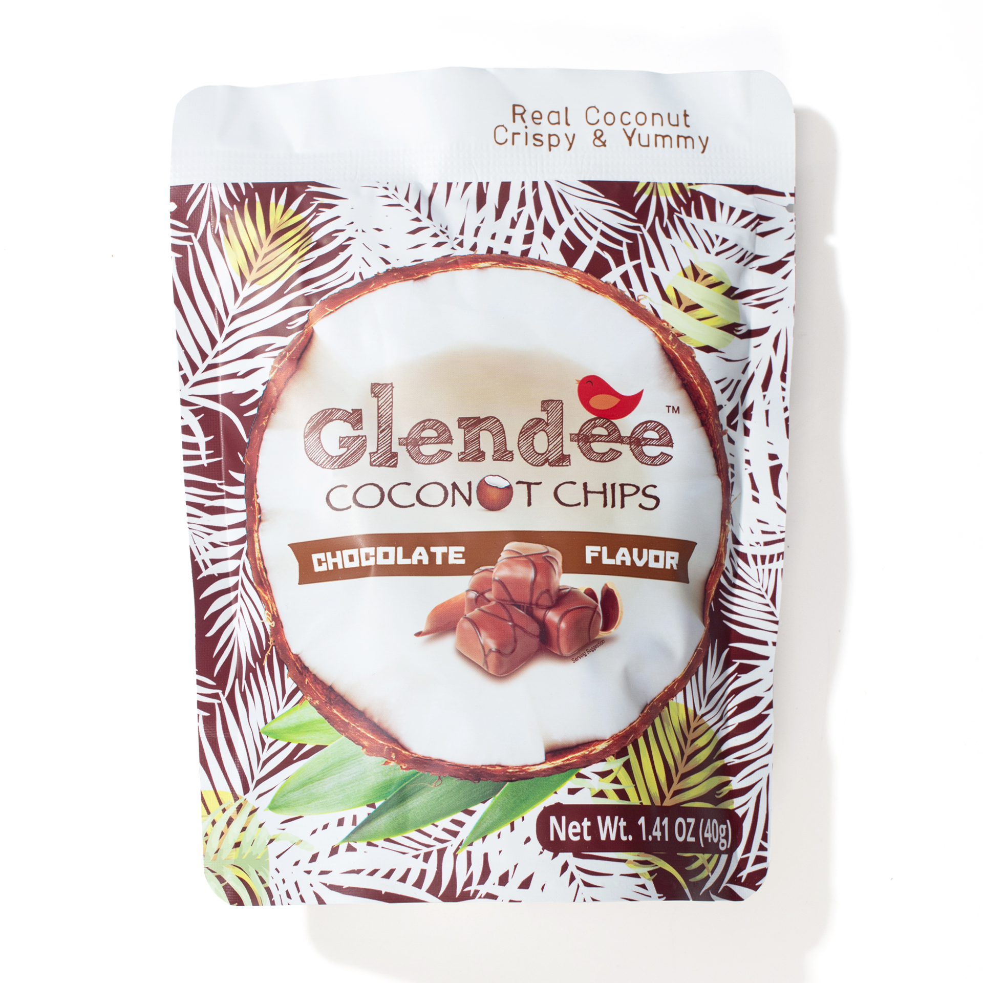 Glendee Coconut Chips Chocolate Flavor | Universal Yums