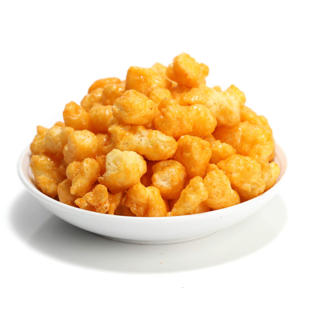 Spicy Chicken Flavored Corn Puffs Universal Yums