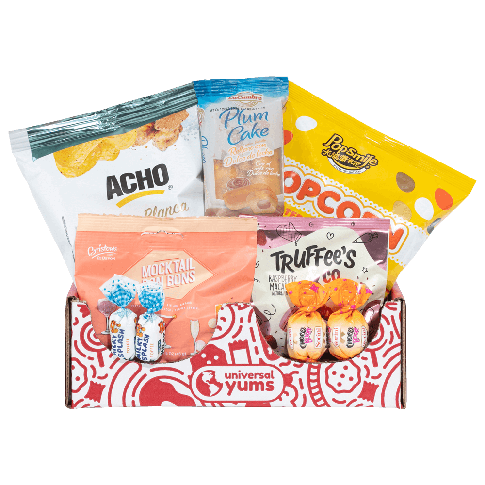 Universal Yums  Subscription Box with Snacks from Around the World