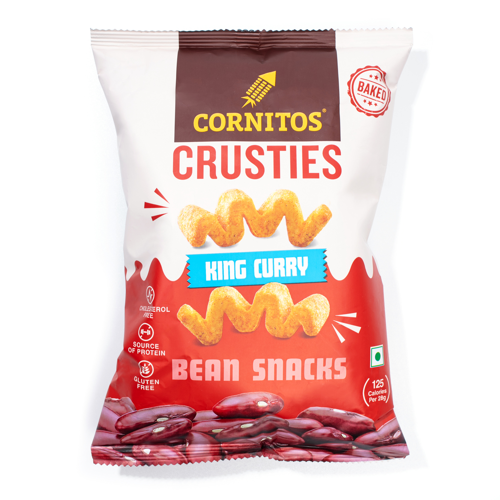 Cornitos Crusties King Curry Bean Snacks 